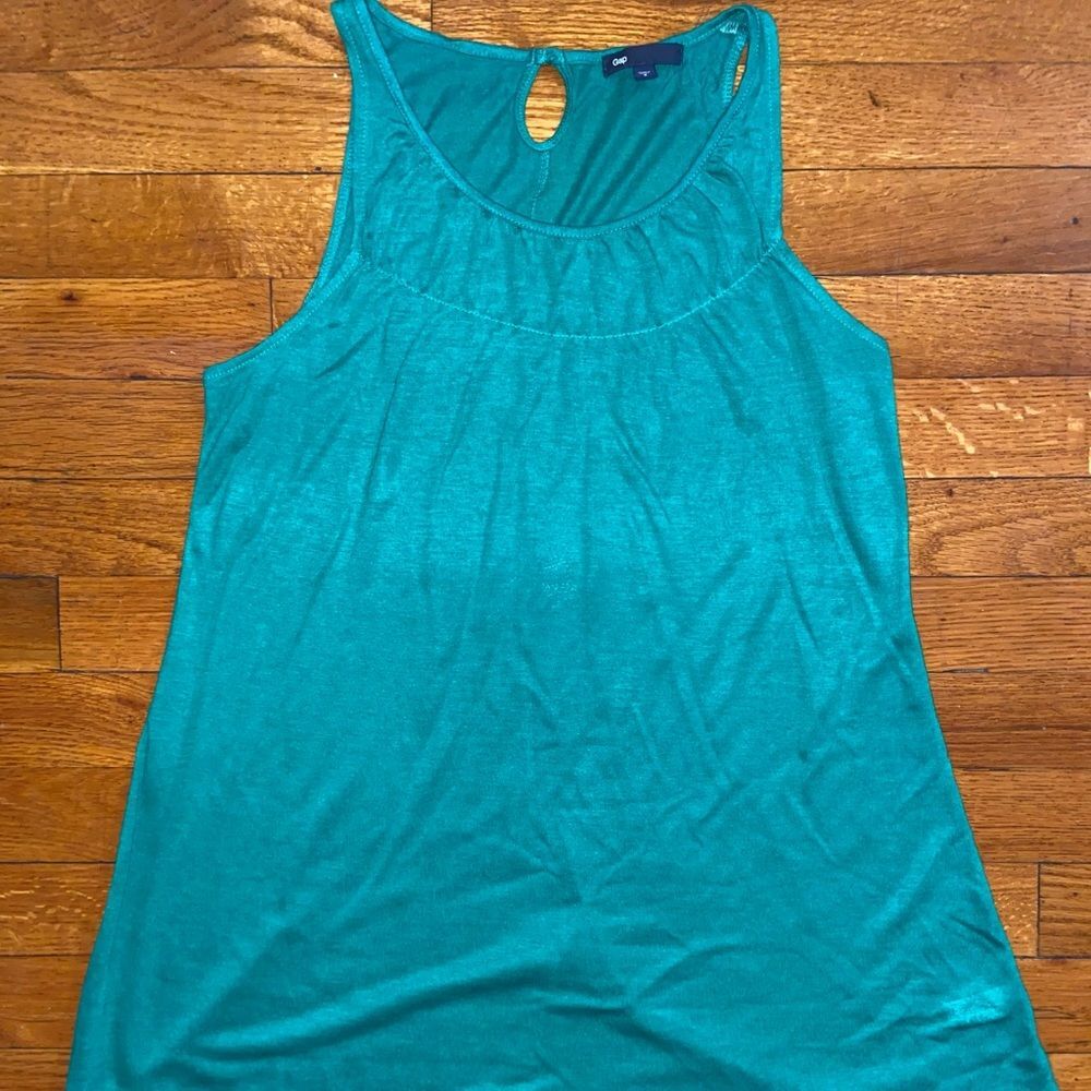 GAP Green Racerback Tank Top - Picture 2 of 4